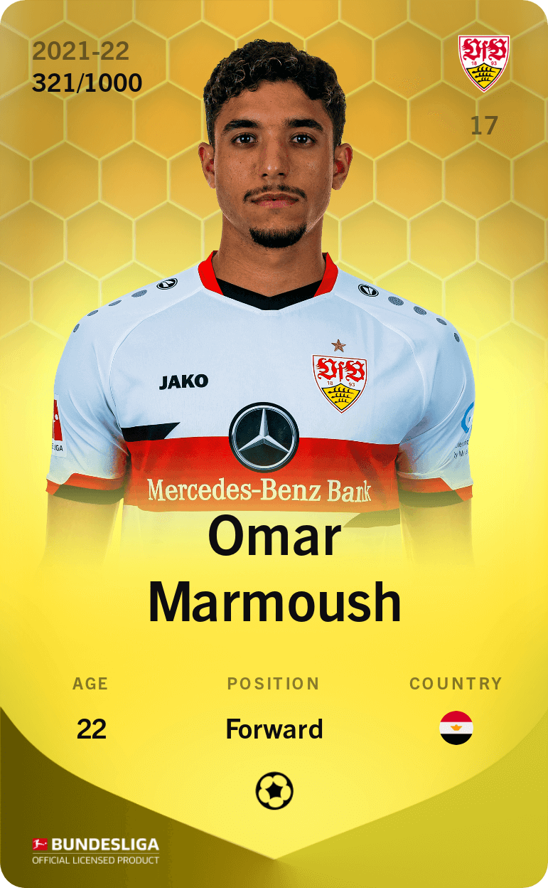 Omar Marmoush 2021-22 • Limited 321/1000