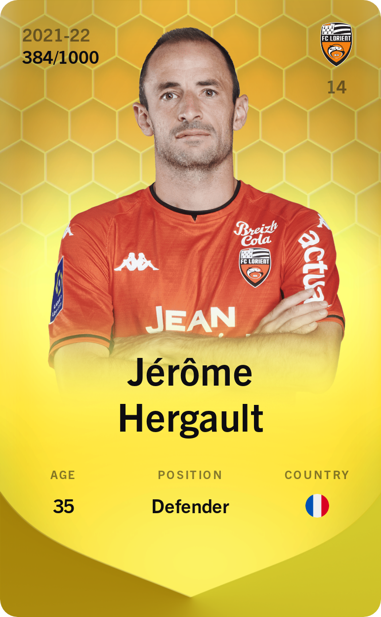 Sorare - Sorare Official - Jérôme Hergault 2021-22 • Limited 384/1000 - NFT # 90412601894151772437977171176499908236045861039693523698059665651471018179980