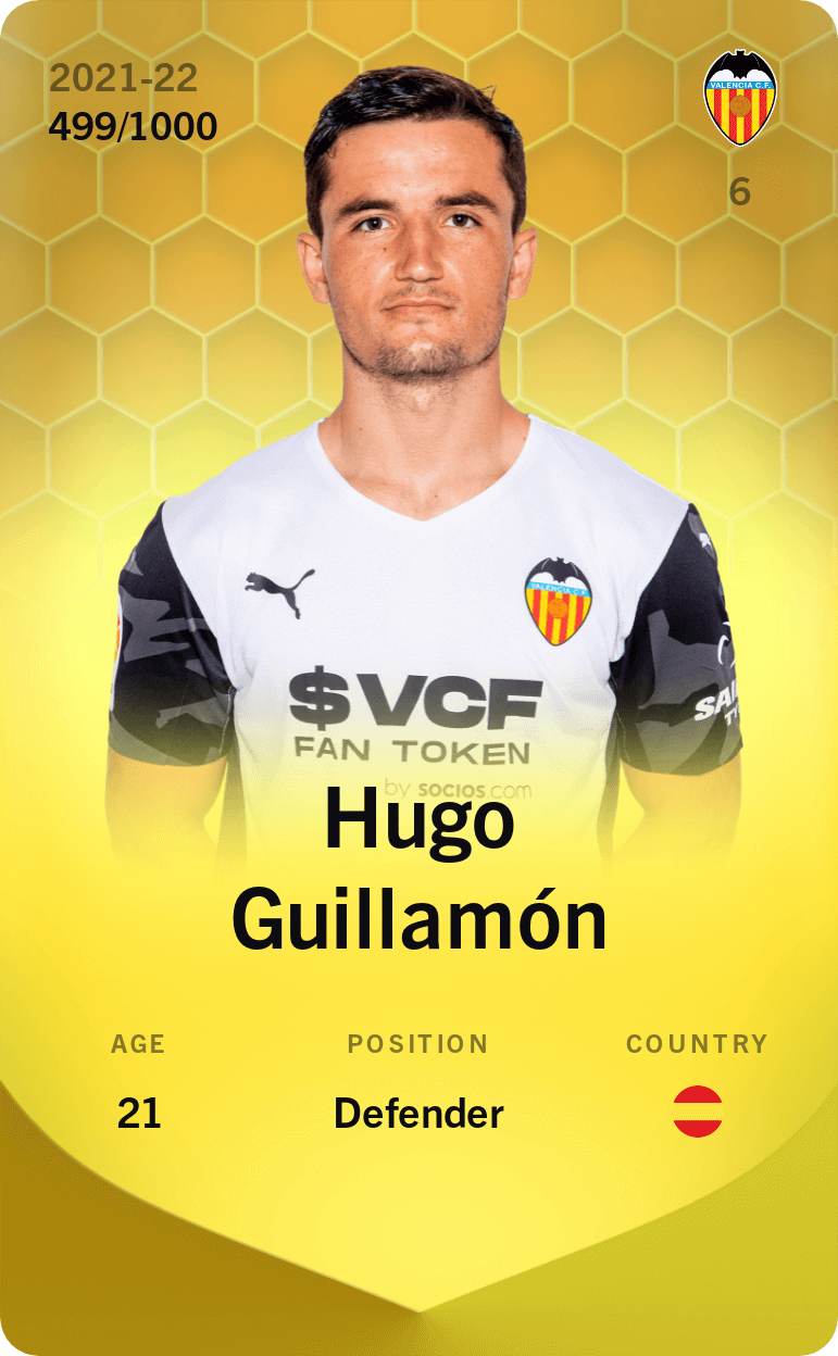 Hugo Guillamón 2021-22 • Limited 499/1000