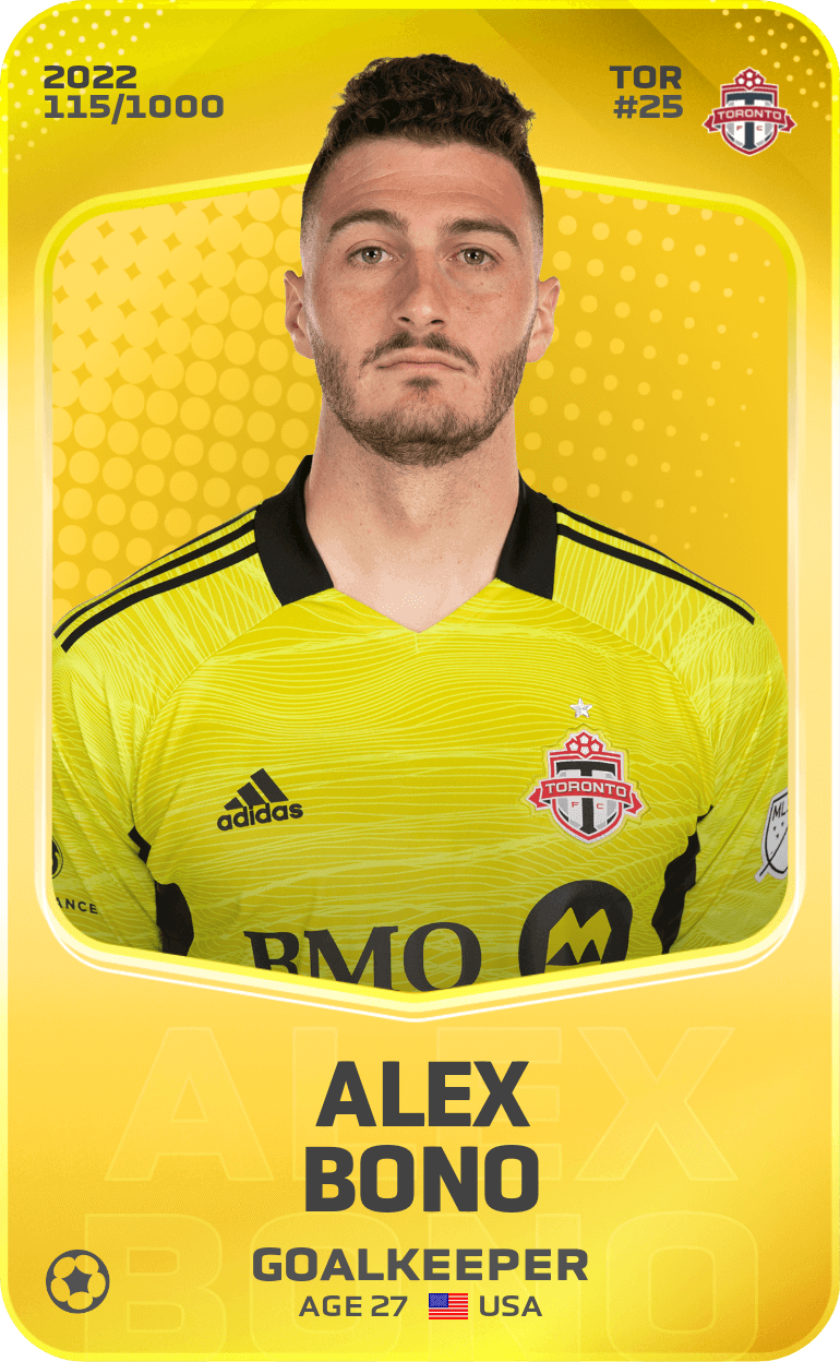 Alex Bono 2022-23 • Limited 115/1000