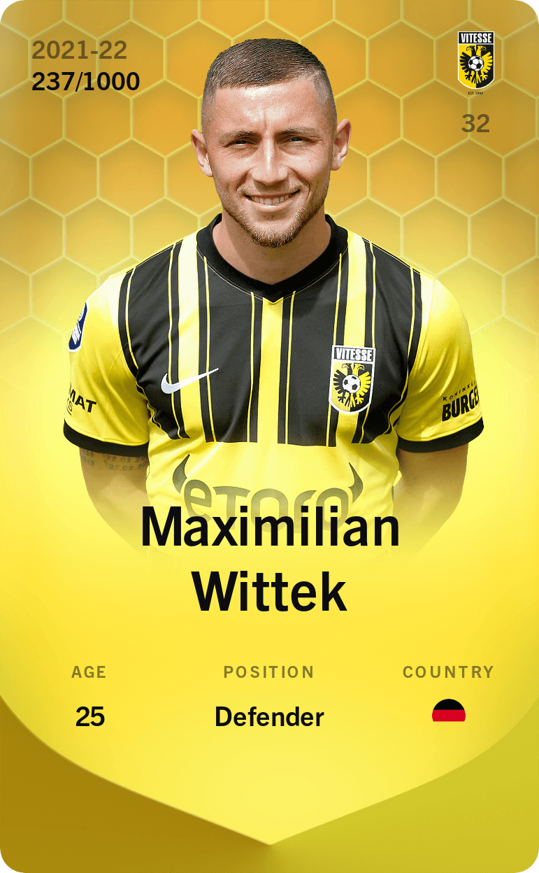 Maximilian Wittek 2021-22 • Limited 237/1000