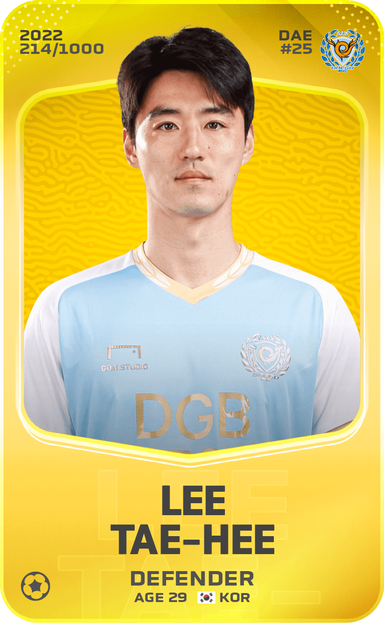 Lee Tae-Hee 2022-23 • Limited 214/1000