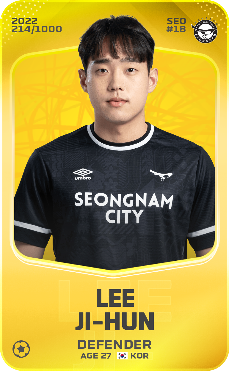 Sorare - Sorare Official - Lee Ji-Hun 2022-23 • Limited 214/1000 - NFT # 61855677057306208716865962818761029827588279741814044979558741868980859867202