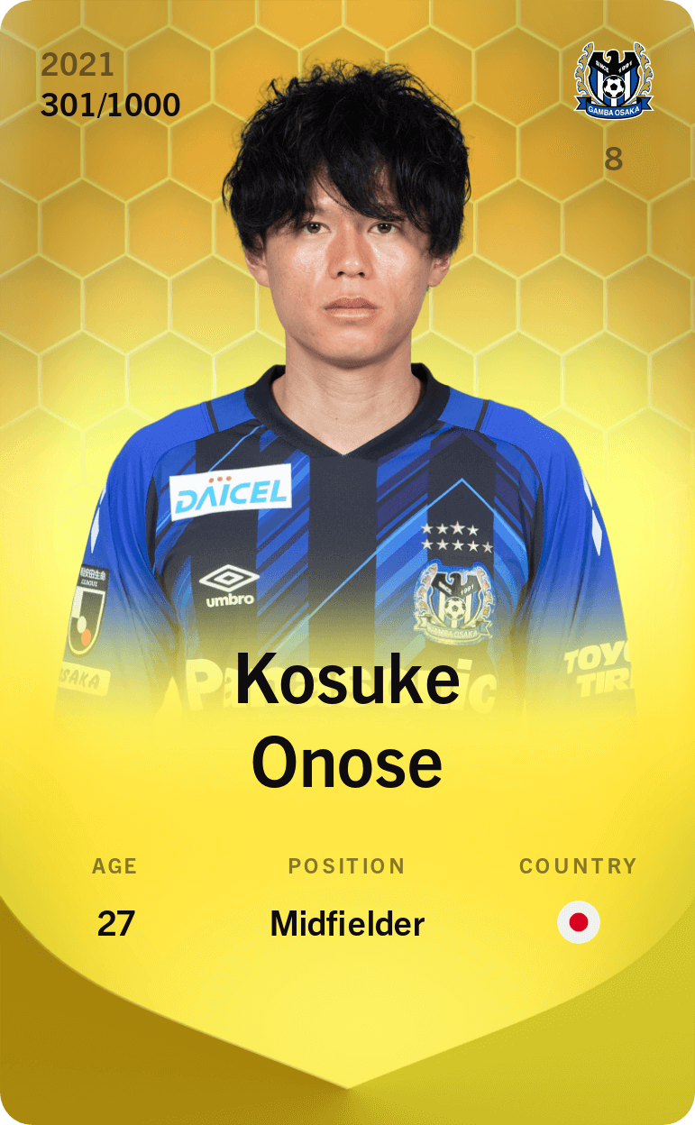 Kosuke Onose 2021-22 • Limited 301/1000