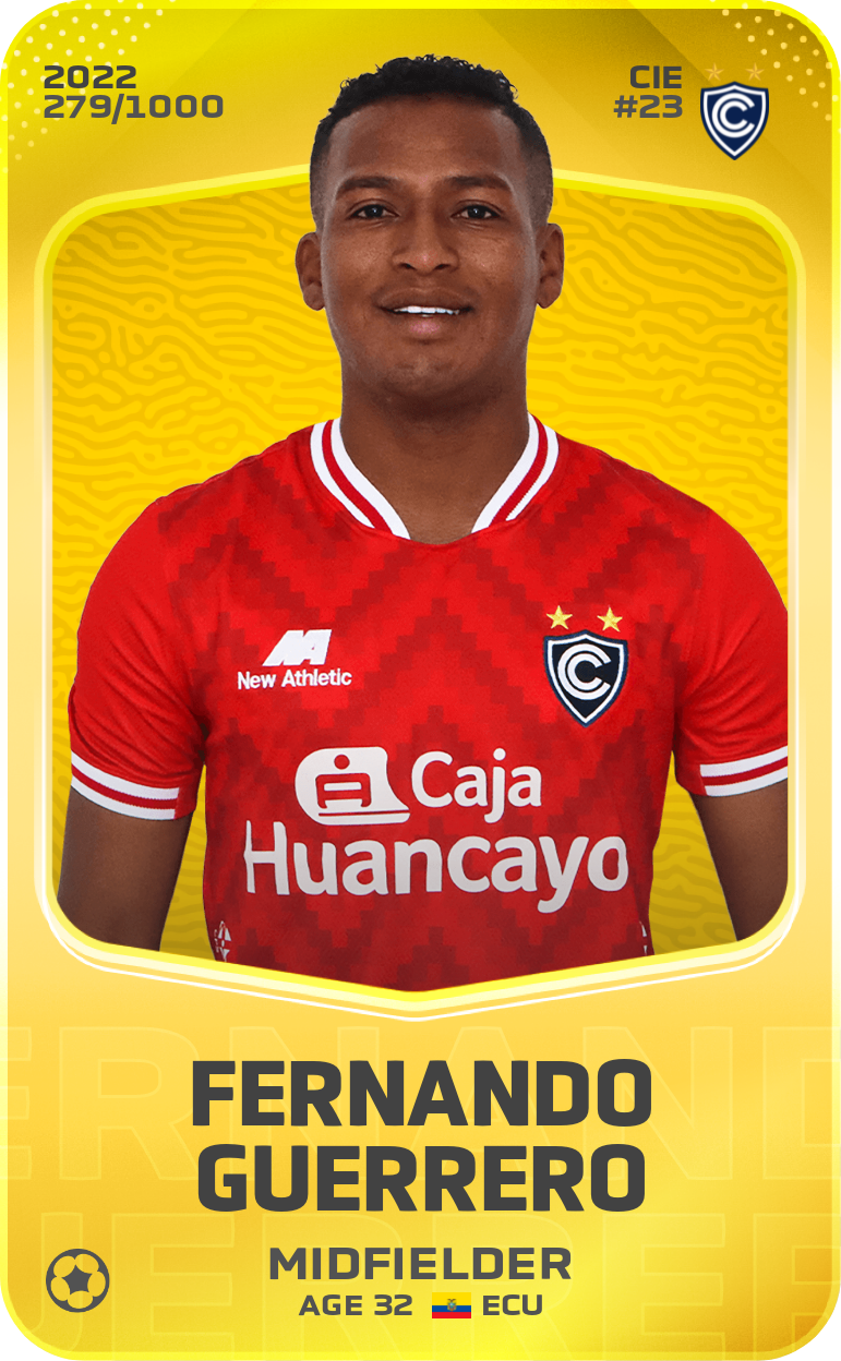 Sorare - Sorare Official - Fernando Guerrero 2022-23 • Limited 279/1000 - NFT # 41404956890582501984828505383178057301663390571992014571477191670673177587887