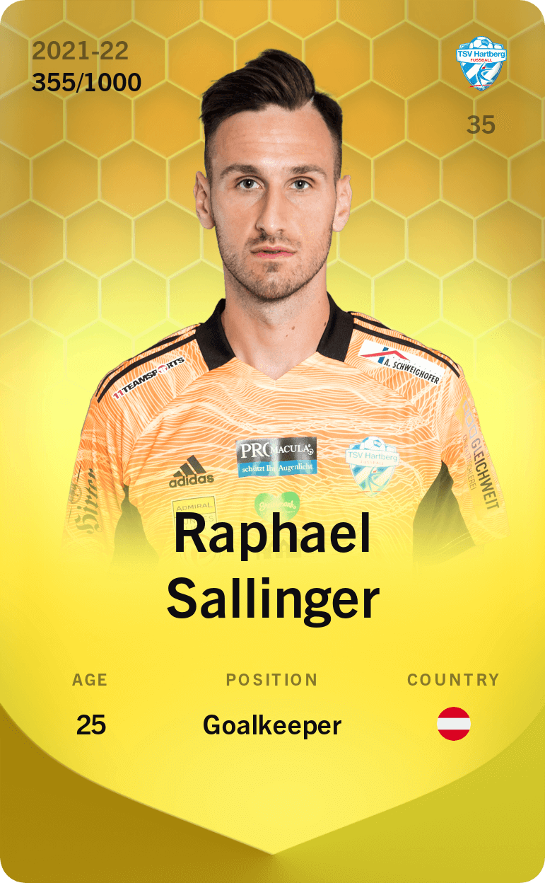 Raphael Sallinger 2021-22 • Limited 355/1000