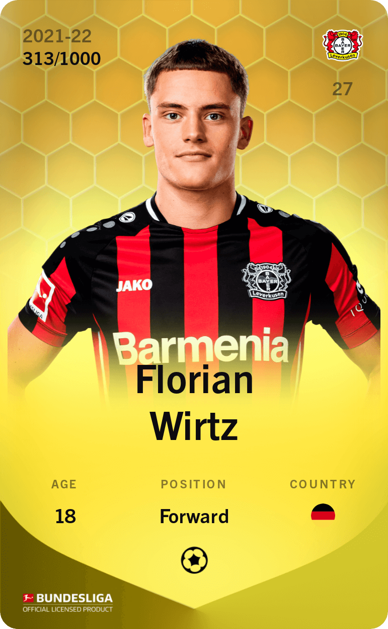 Florian Wirtz 2021-22 • Limited 313/1000