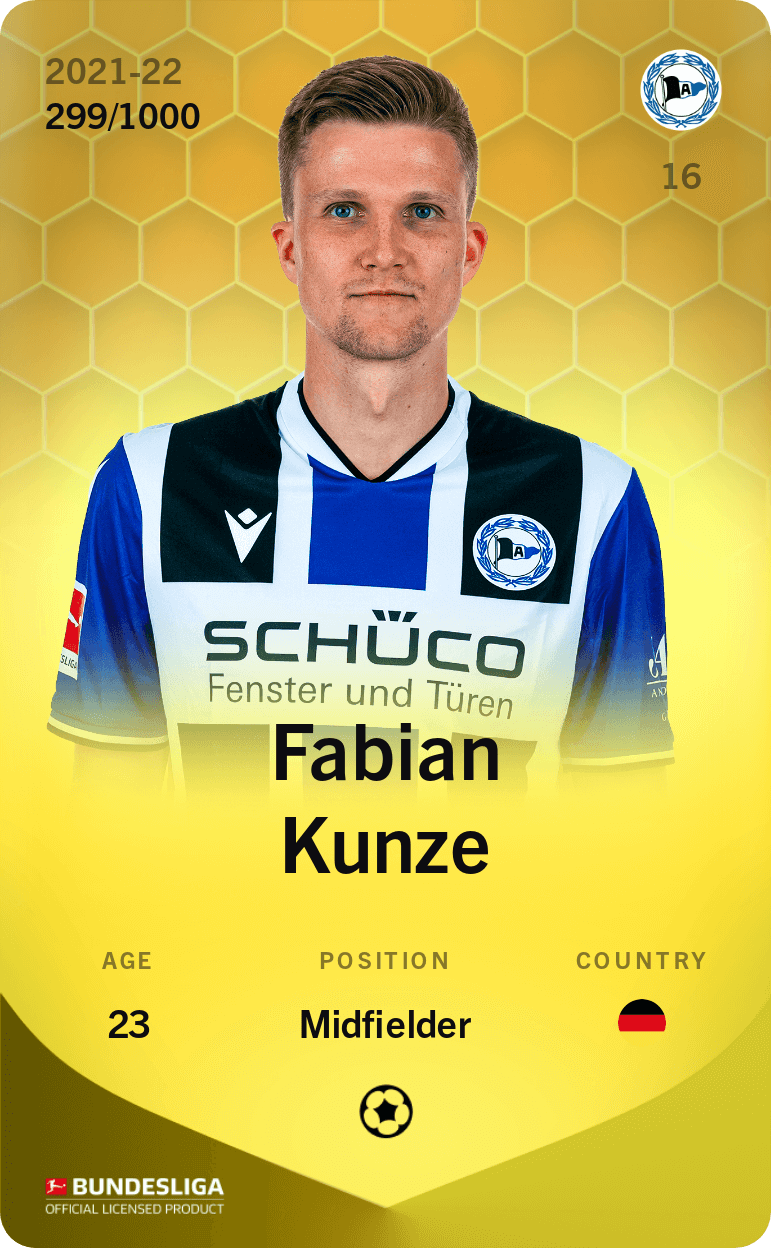 Fabian Kunze 2021-22 • Limited 299/1000