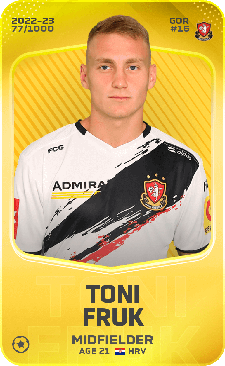 Toni Fruk 2022-23 • Limited 77/1000