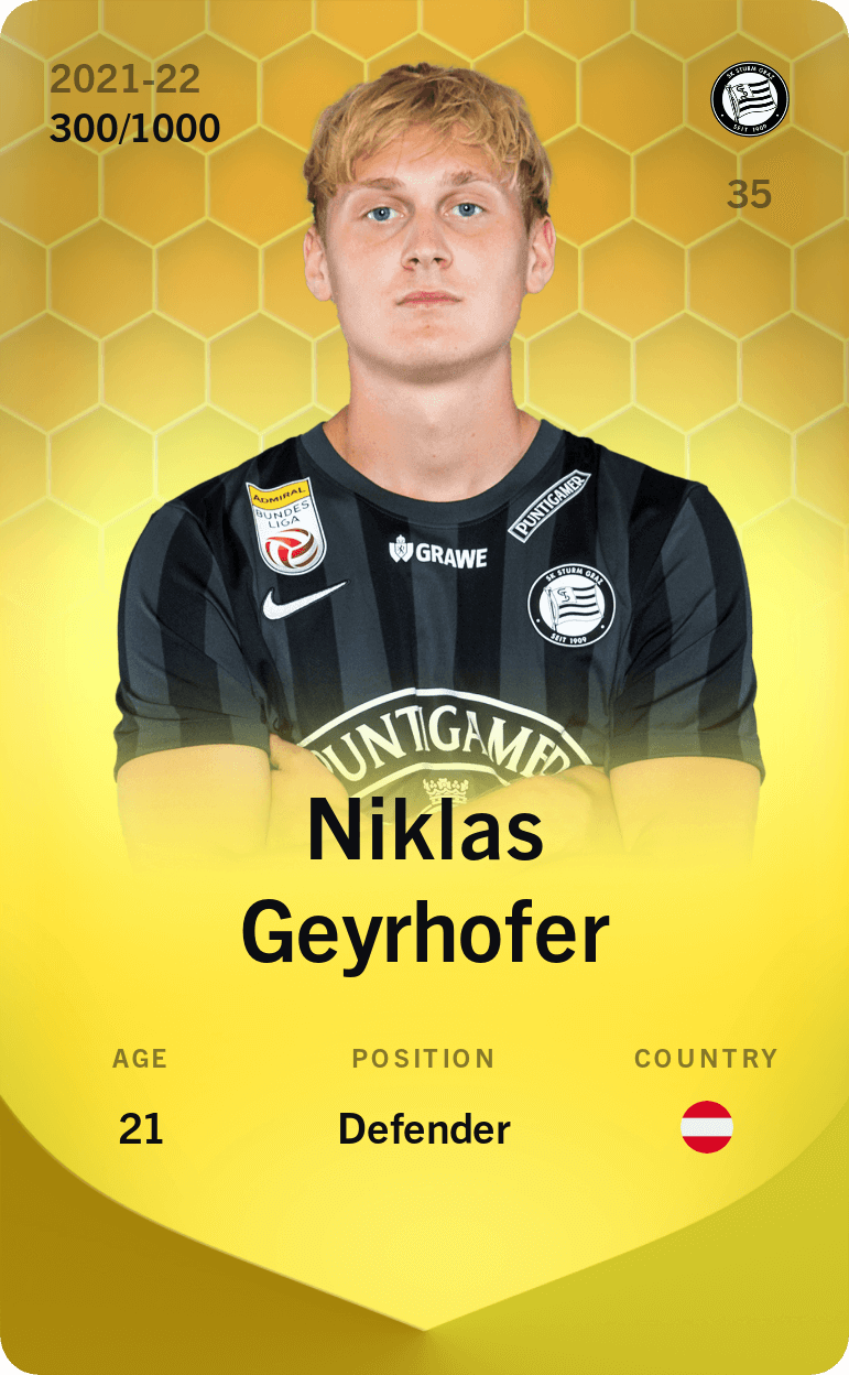 Niklas Geyrhofer 2021-22 • Limited 300/1000