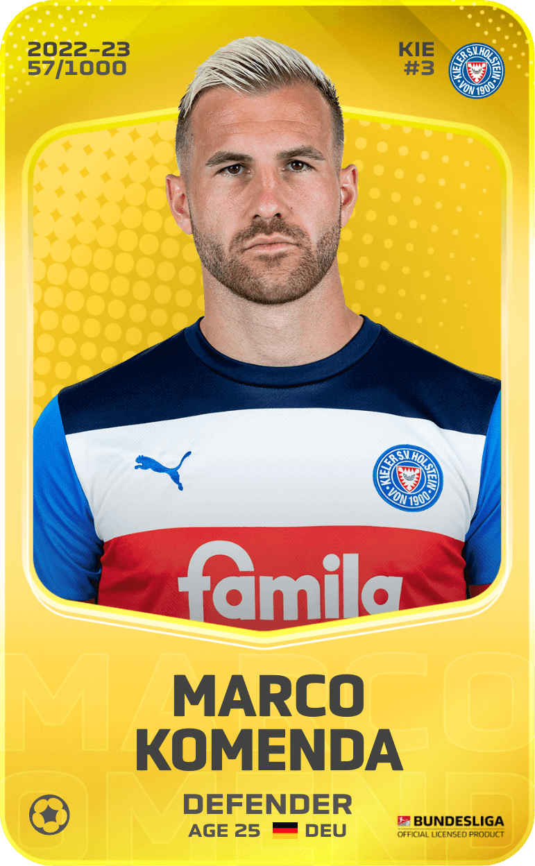 Marco Komenda 2022-23 • Limited 57/1000