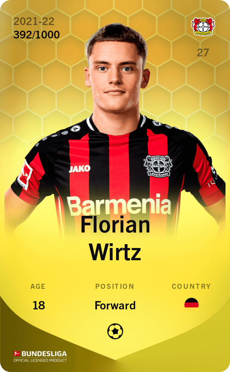 Florian Wirtz 2021-22 • Limited 392/1000