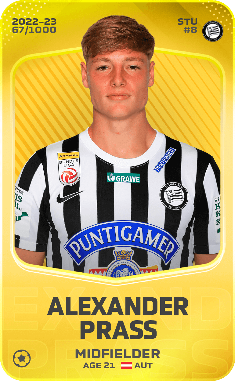 Alexander Prass 2022-23 • Limited 67/1000