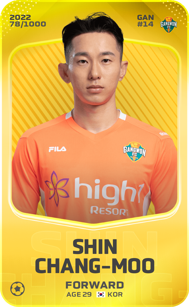 Sorare - Sorare Official - Shin Chang-Moo 2022-23 • Limited 78/1000 - NFT # 25818087804429743767012296783662303487027727317297834311379207362497489278375