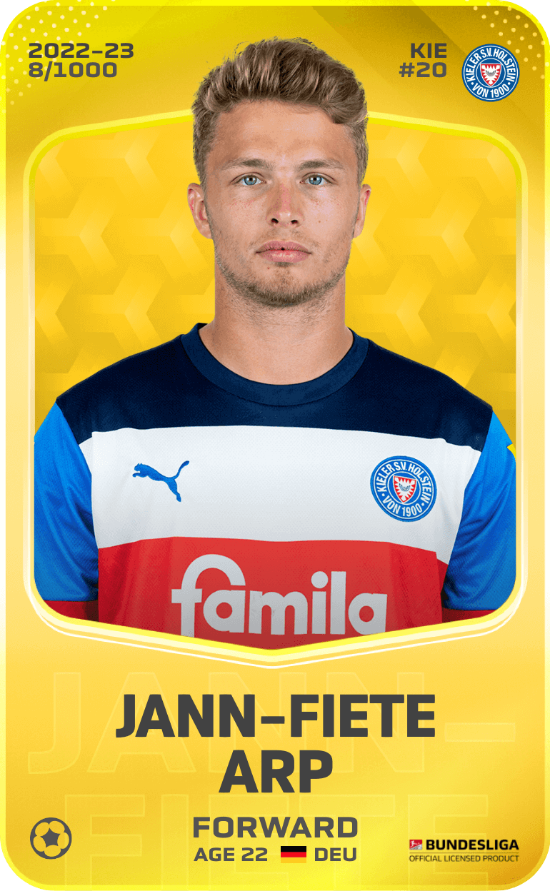Jann-Fiete Arp 2022-23 • Limited 8/1000