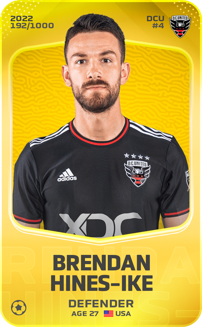 Sorare - Sorare Official - Brendan Hines-Ike 2022-23 • Limited 192/1000 - NFT # 113196932676552615386366839292406353051006092557584309000387591085757509083553