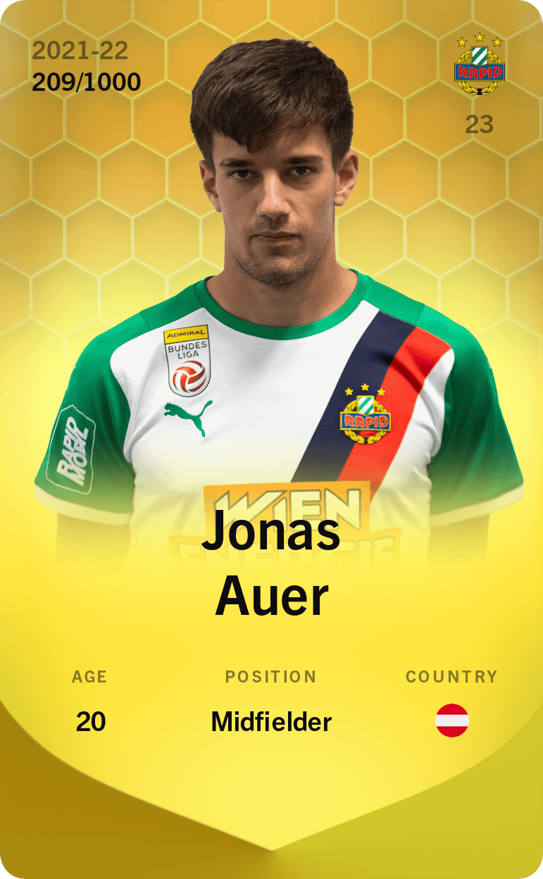 Jonas Auer 2021-22 • Limited 209/1000