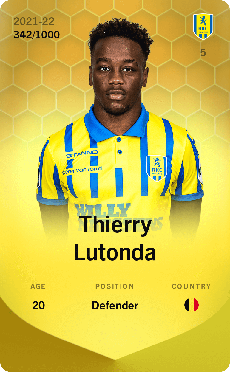 Thierry Lutonda 2021-22 • Limited 342/1000