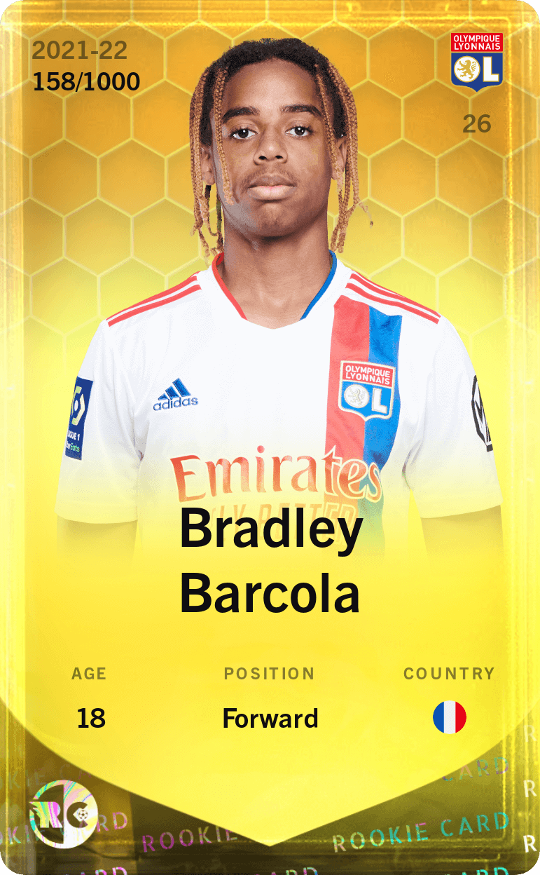 Bradley Barcola 2021-22 • Limited 158/1000