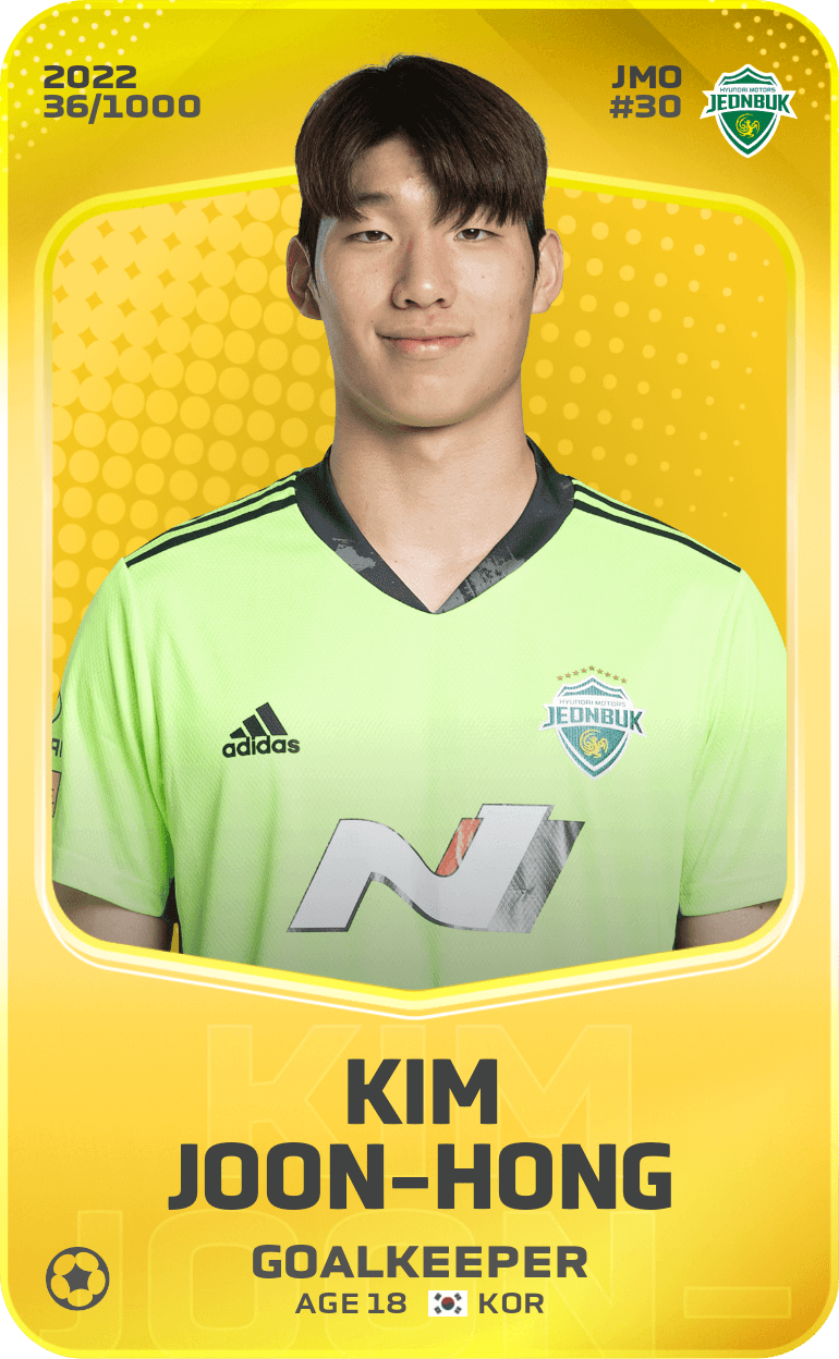 Kim Joon-Hong 2022-23 • Limited 36/1000