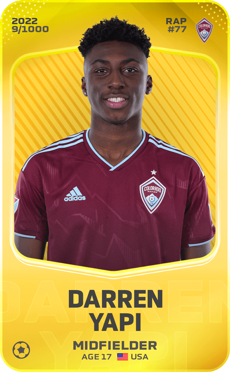 Darren Yapi 2022-23 • Limited 9/1000