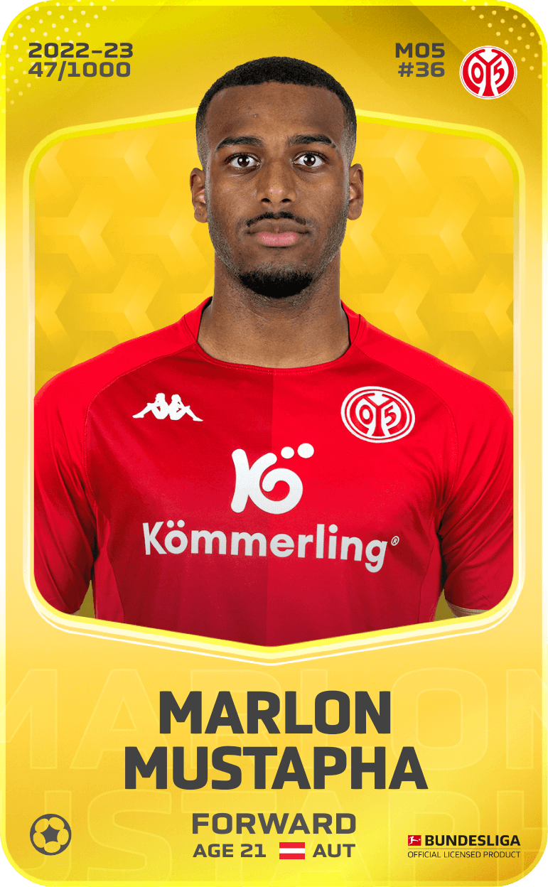 Marlon Mustapha 2022-23 • Limited 47/1000
