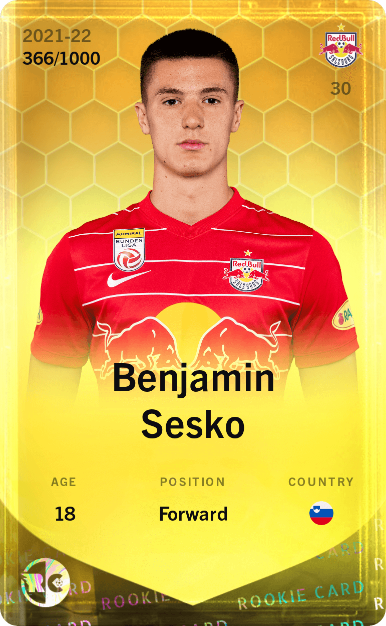 Benjamin Sesko 2021-22 • Limited 366/1000