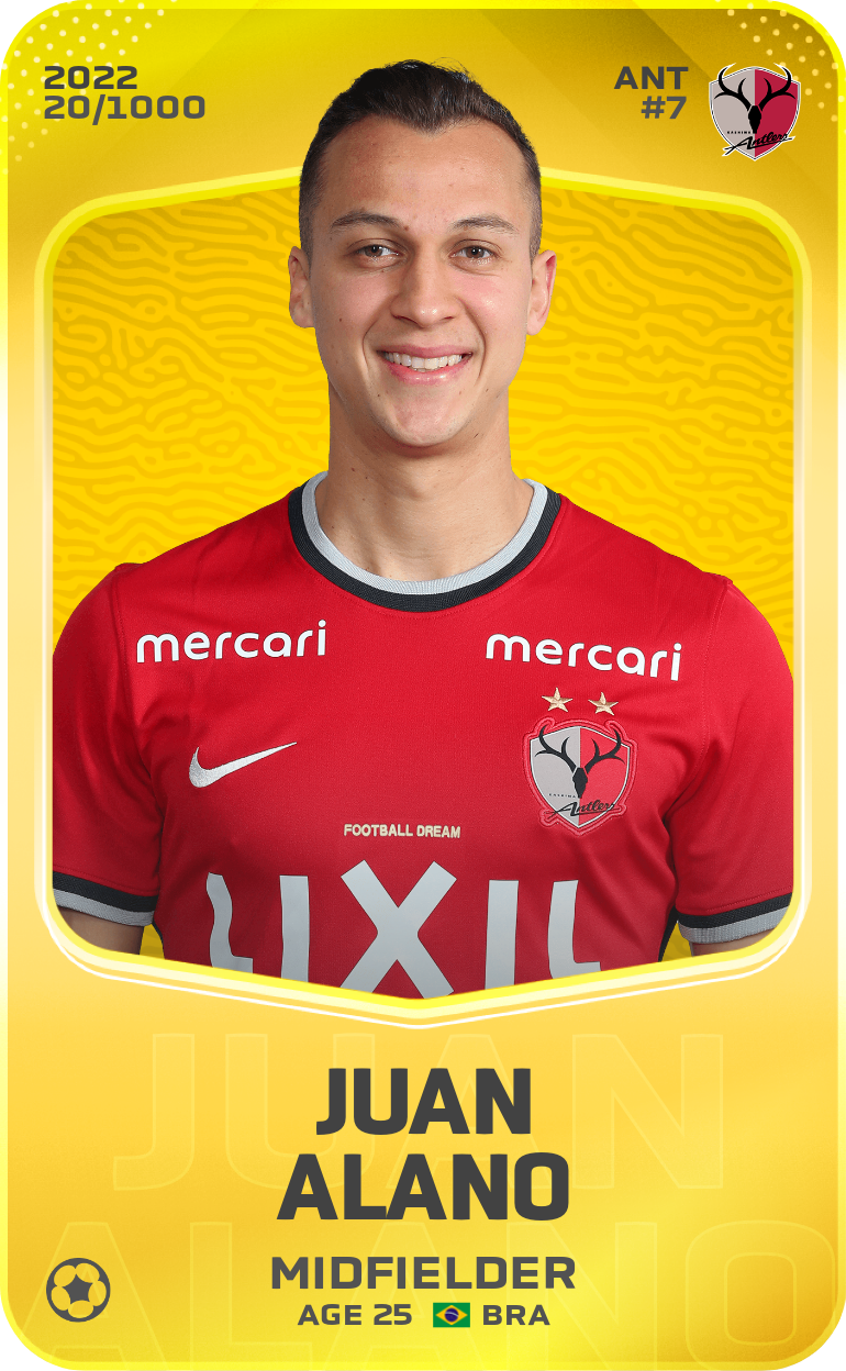 Sorare - Sorare Official - Juan Alano 2022-23 • Limited 20/1000 - NFT # 112897425015972992236042611178756196395659007216336877511087282118962208640807