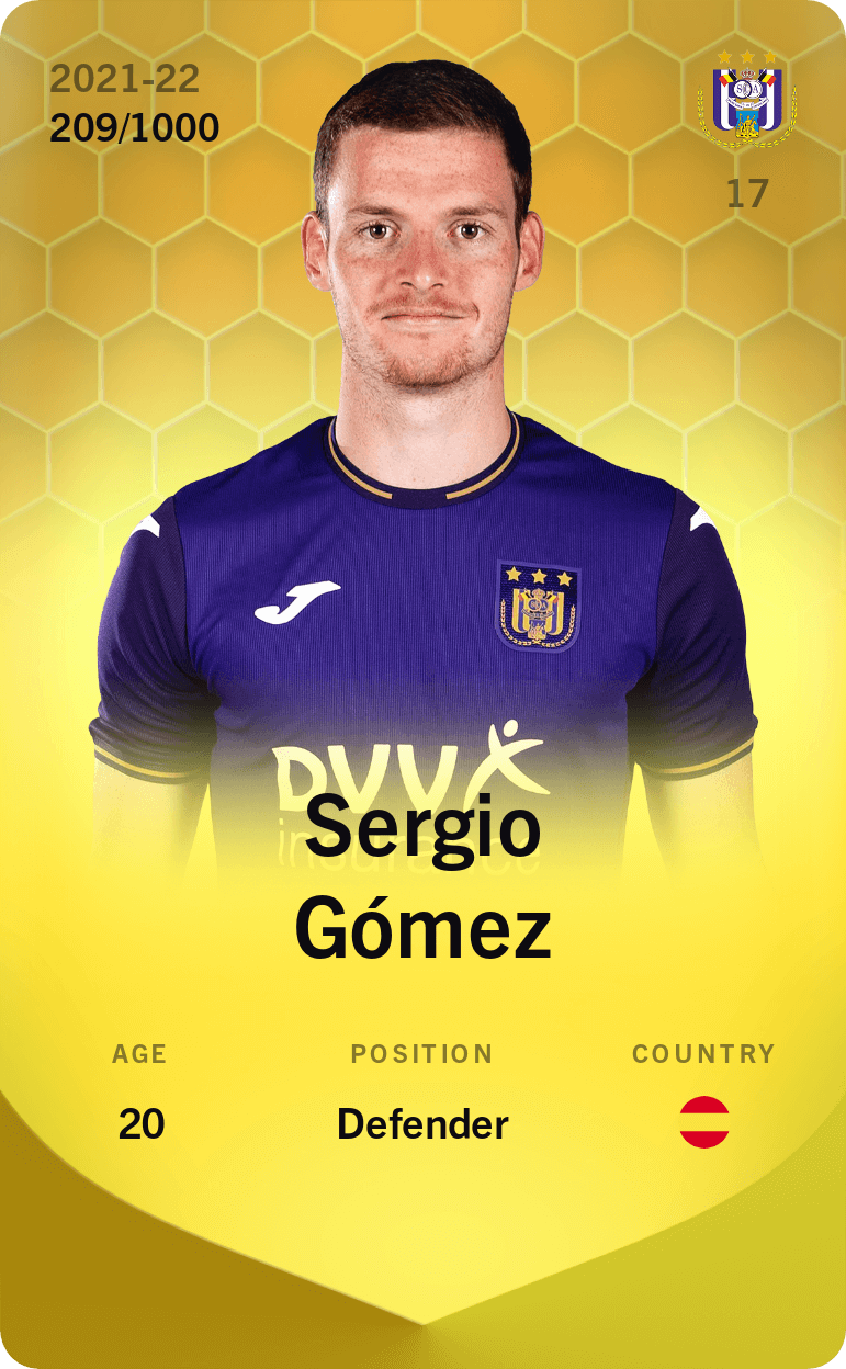 Sergio Gómez 2021-22 • Limited 209/1000