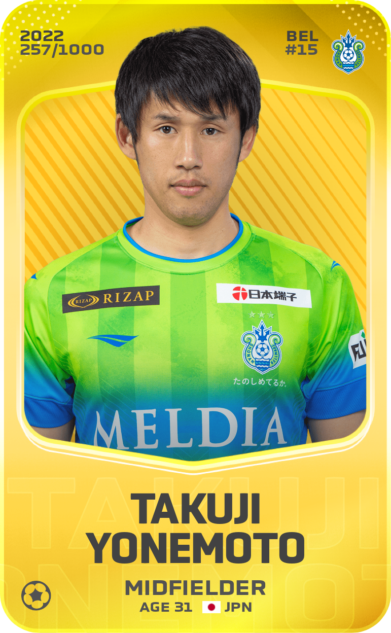 Sorare - Sorare Official - Takuji Yonemoto 2022-23 • Limited 257/1000 - NFT # 14105444875351025354182288454956231038654019135039694439801087028126700203366