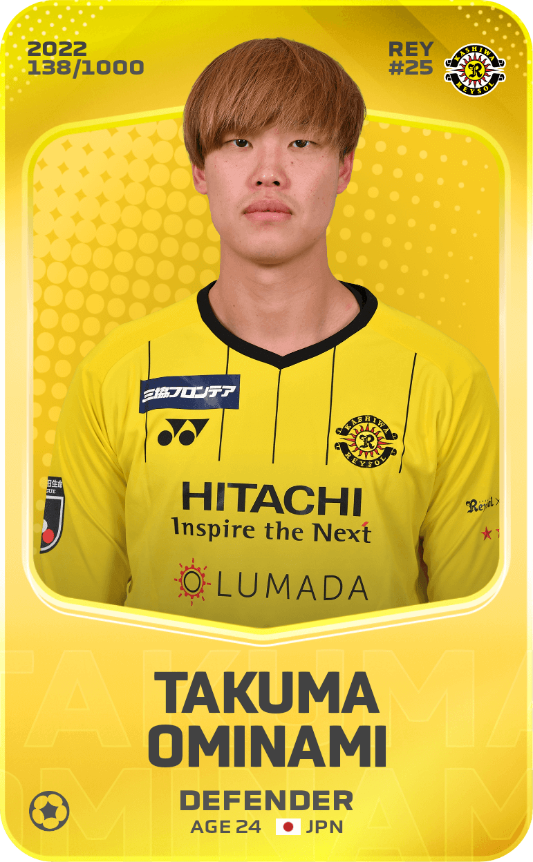 Takuma Ominami 2022-23 • Limited 138/1000