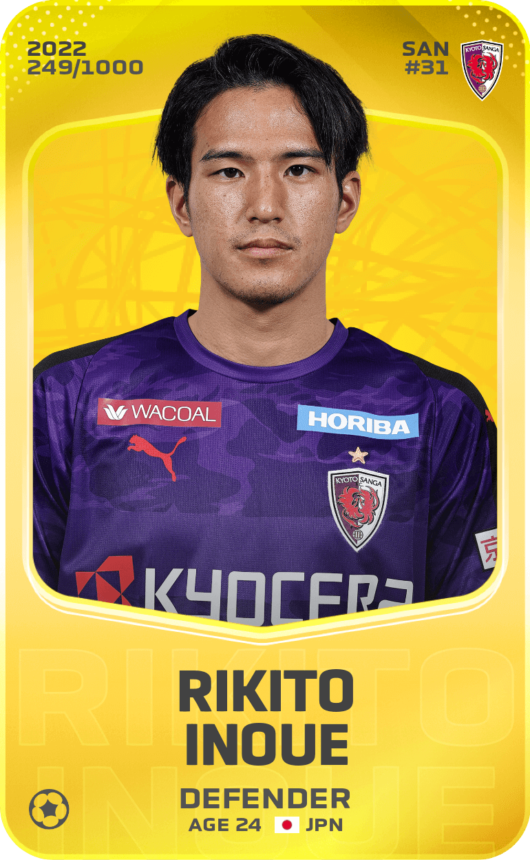 Rikito Inoue 2022-23 • Limited 249/1000