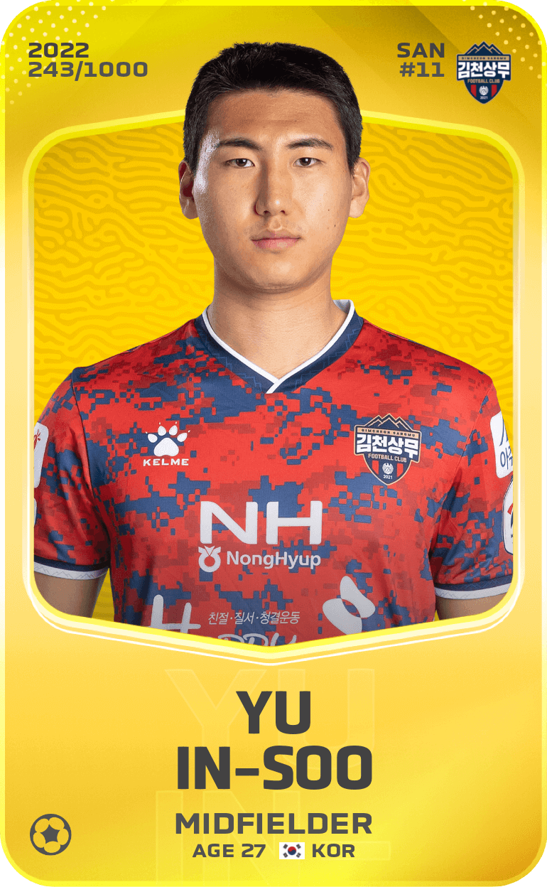 Yu In-Soo 2022-23 • Limited 243/1000