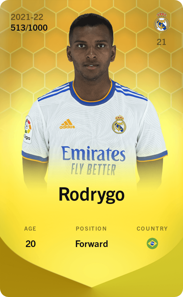 Rodrygo 2021-22 • Limited 513/1000