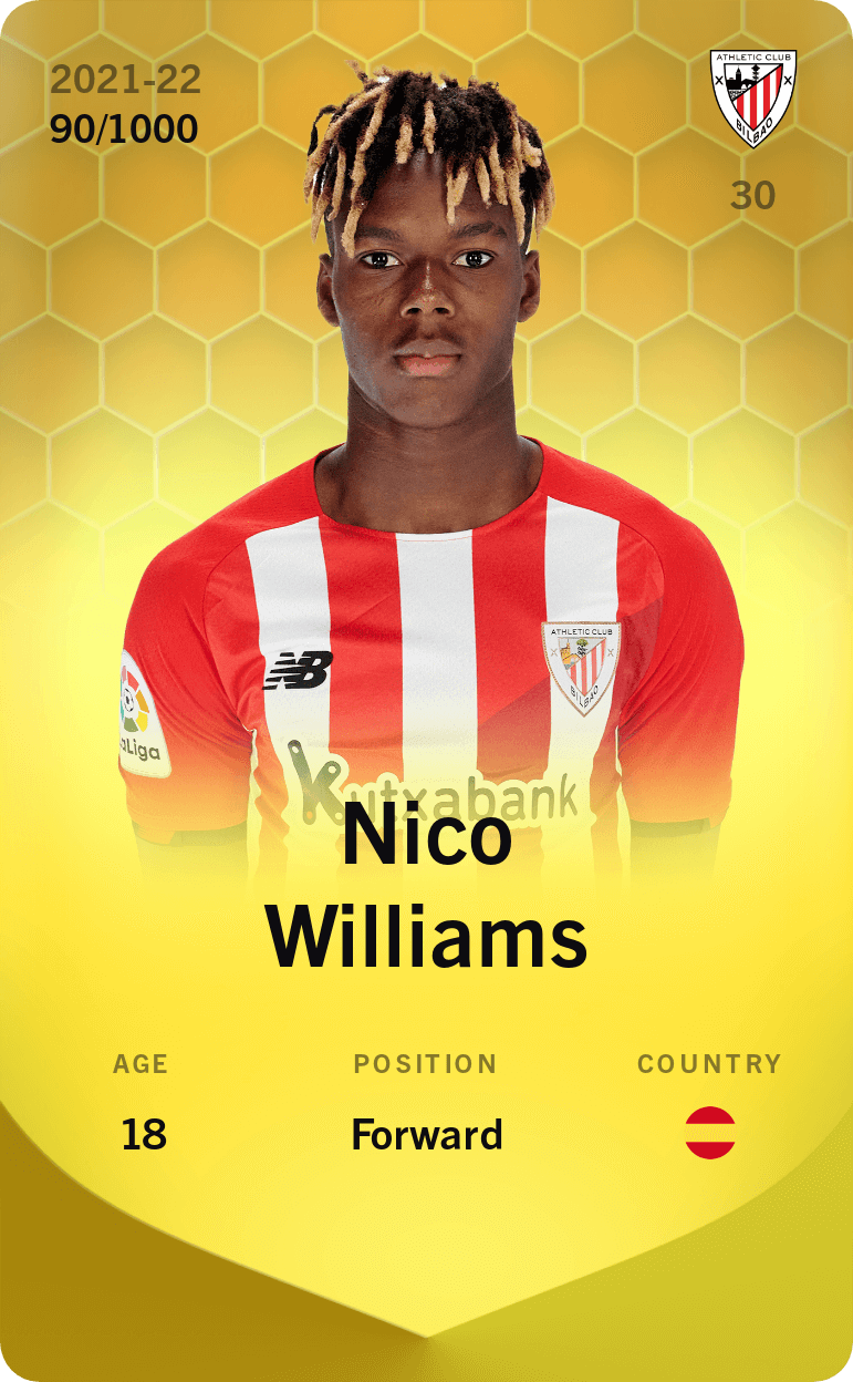 Nico Williams 2021-22 • Limited 90/1000