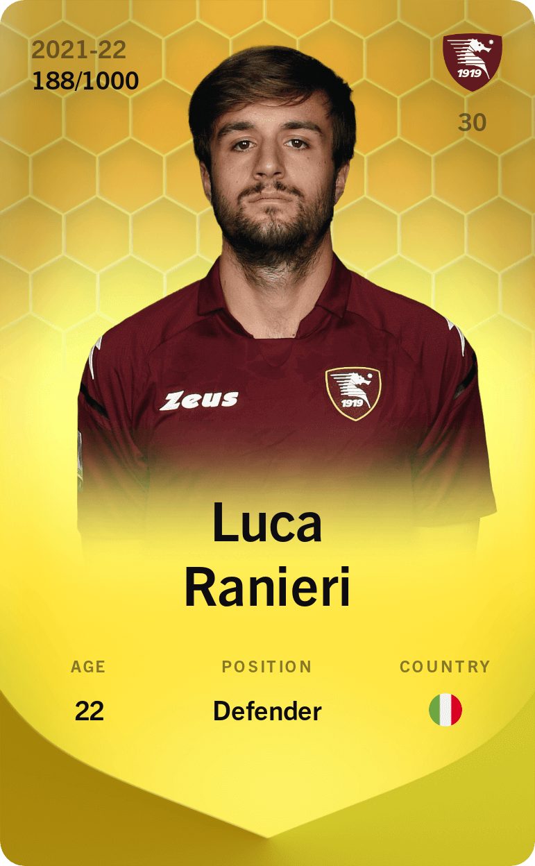 Luca Ranieri 2021-22 • Limited 188/1000
