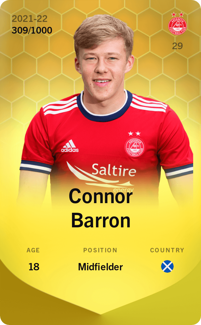 Connor Barron 2021-22 • Limited 309/1000