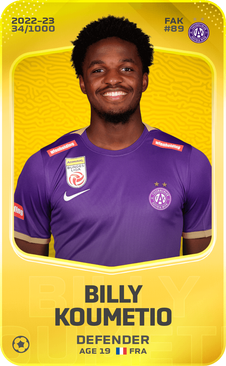 Billy Koumetio 2022-23 • Limited 34/1000