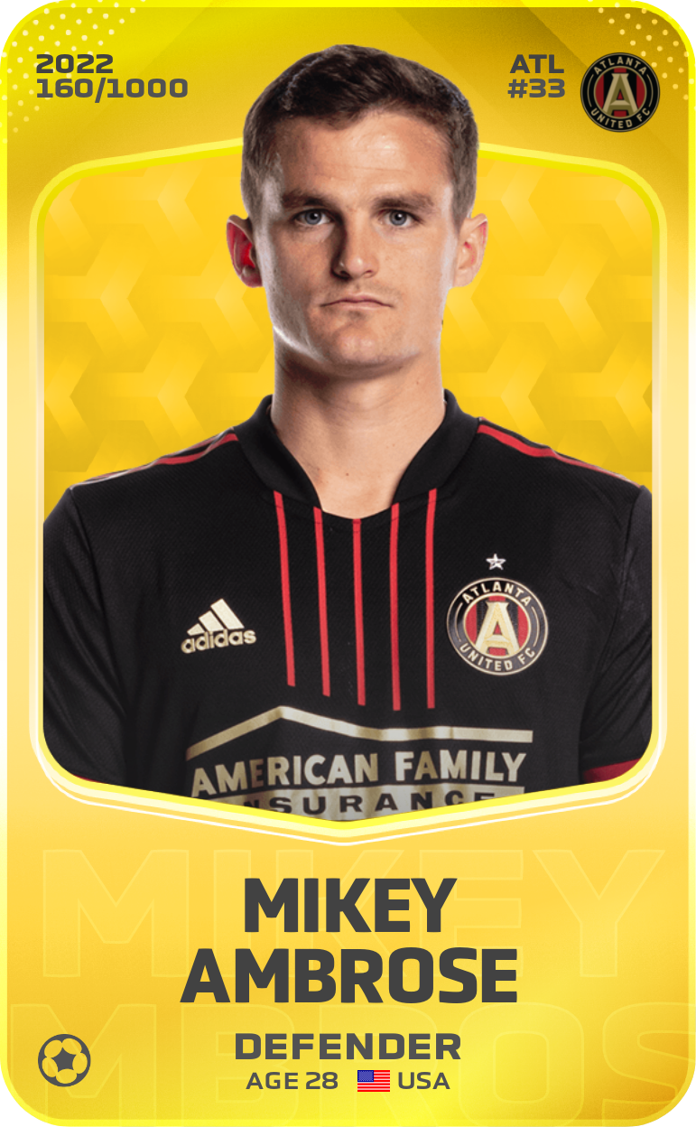 Sorare - Sorare Official - Mikey Ambrose 2022-23 • Limited 160/1000 - NFT # 69555211499568021127710779694707000896553805637441501082415728486619064594452