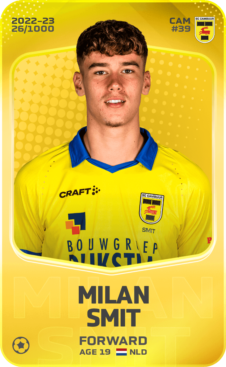 Milan Smit 2022-23 • Limited 26/1000