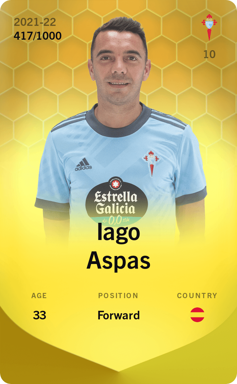 Iago Aspas 2021-22 • Limited 417/1000