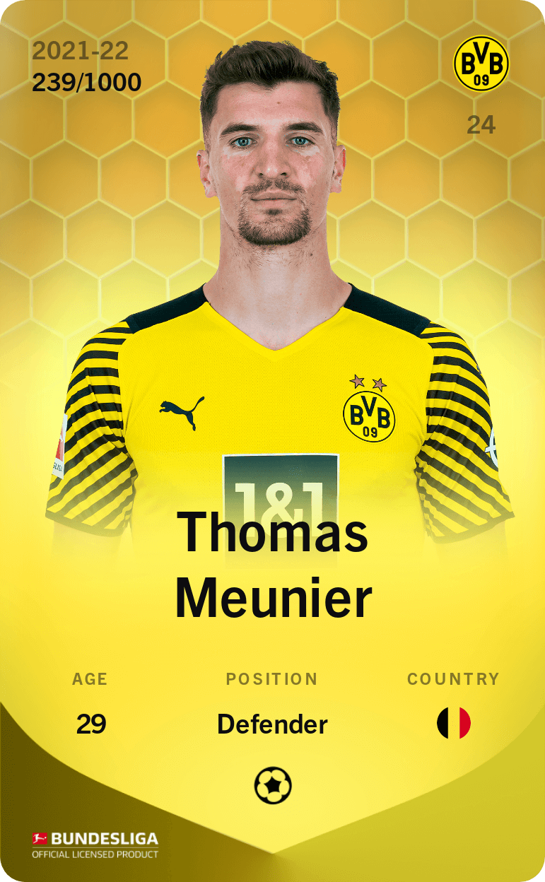 Thomas Meunier 2021-22 • Limited 239/1000