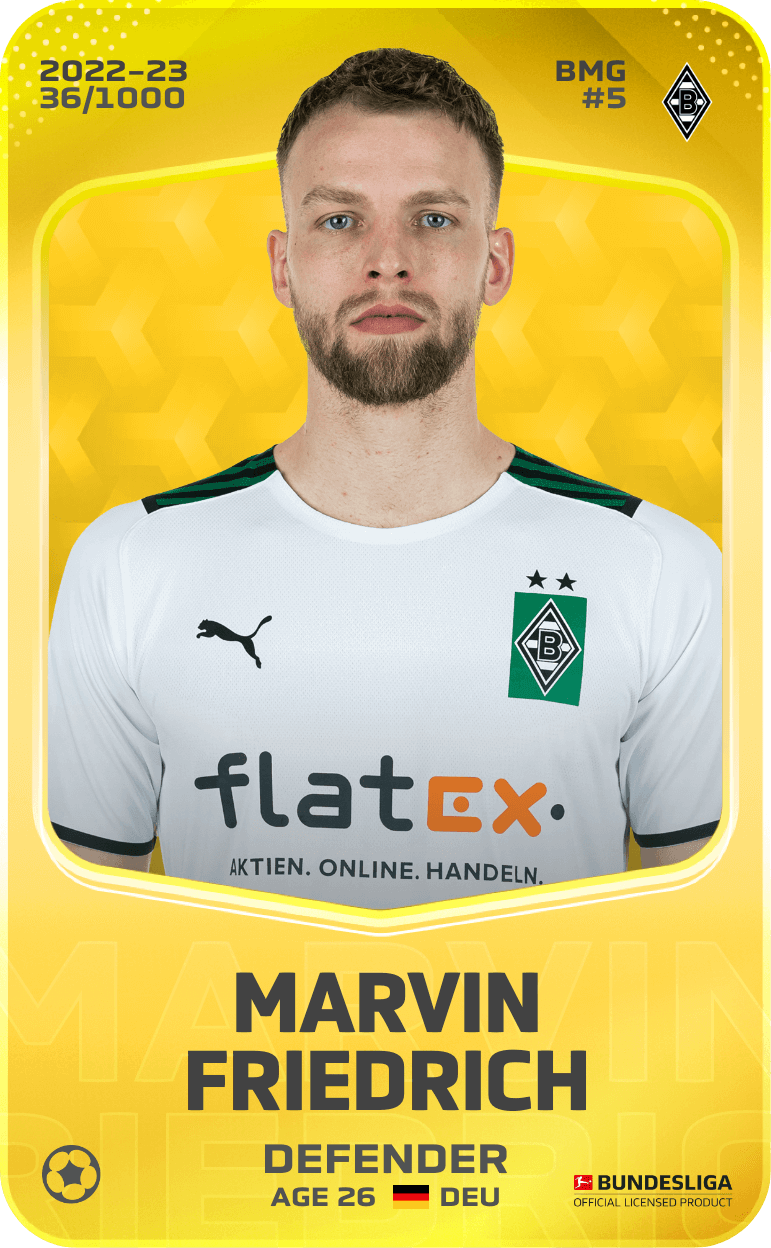 Marvin Friedrich 2022-23 • Limited 36/1000