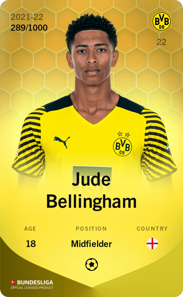 Jude Bellingham 2021-22 • Limited 289/1000