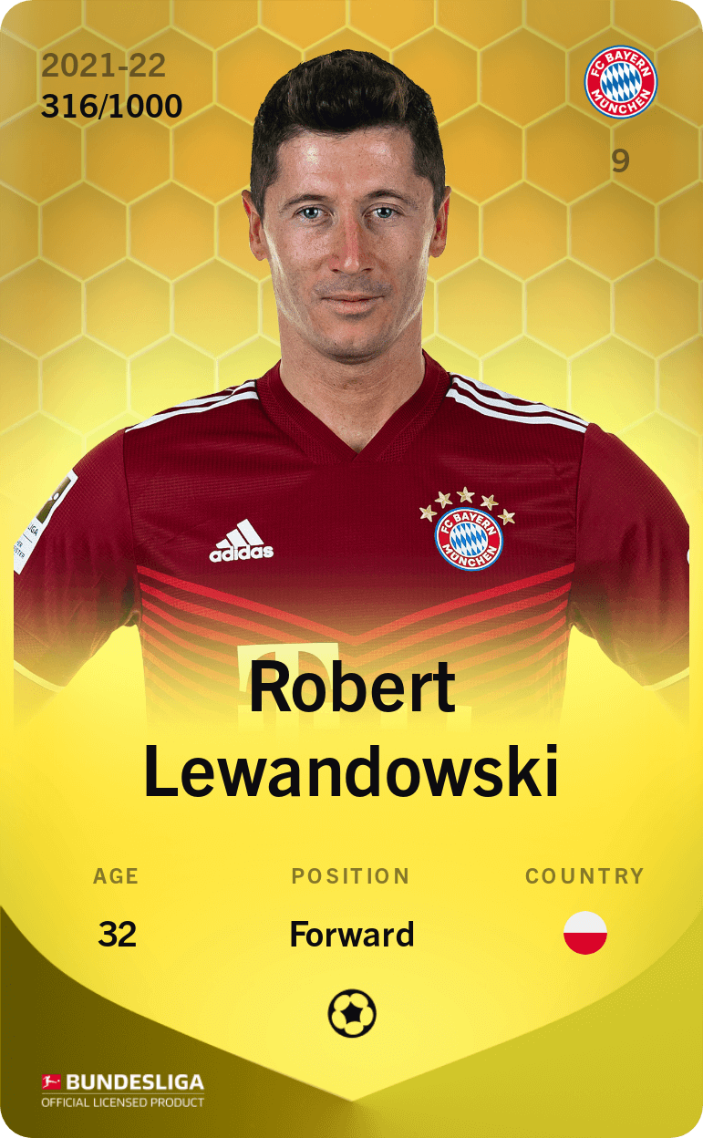 Robert Lewandowski 2021-22 • Limited 316/1000