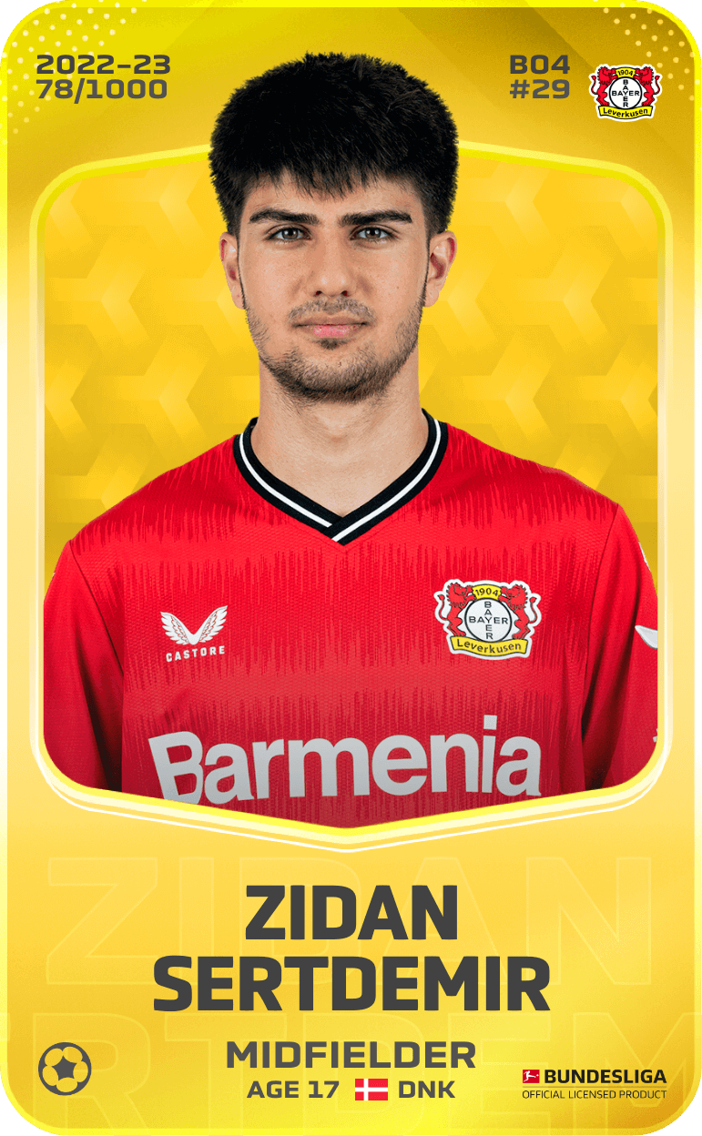Zidan Sertdemir 2022-23 • Limited 78/1000