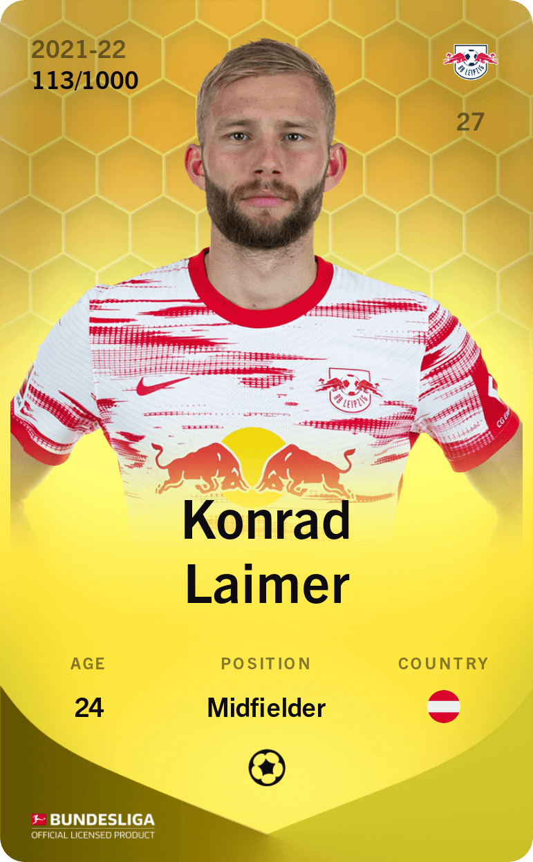 Konrad Laimer 2021-22 • Limited 113/1000
