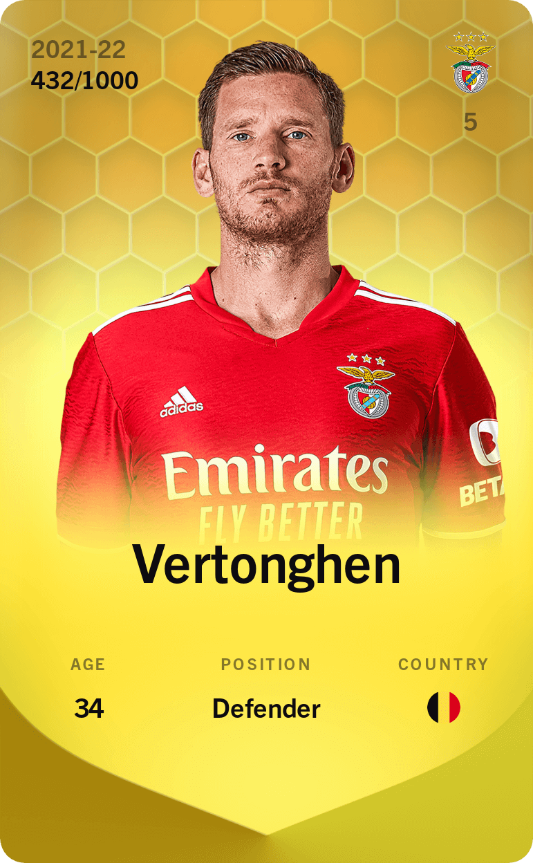 Vertonghen 2021-22 • Limited 432/1000