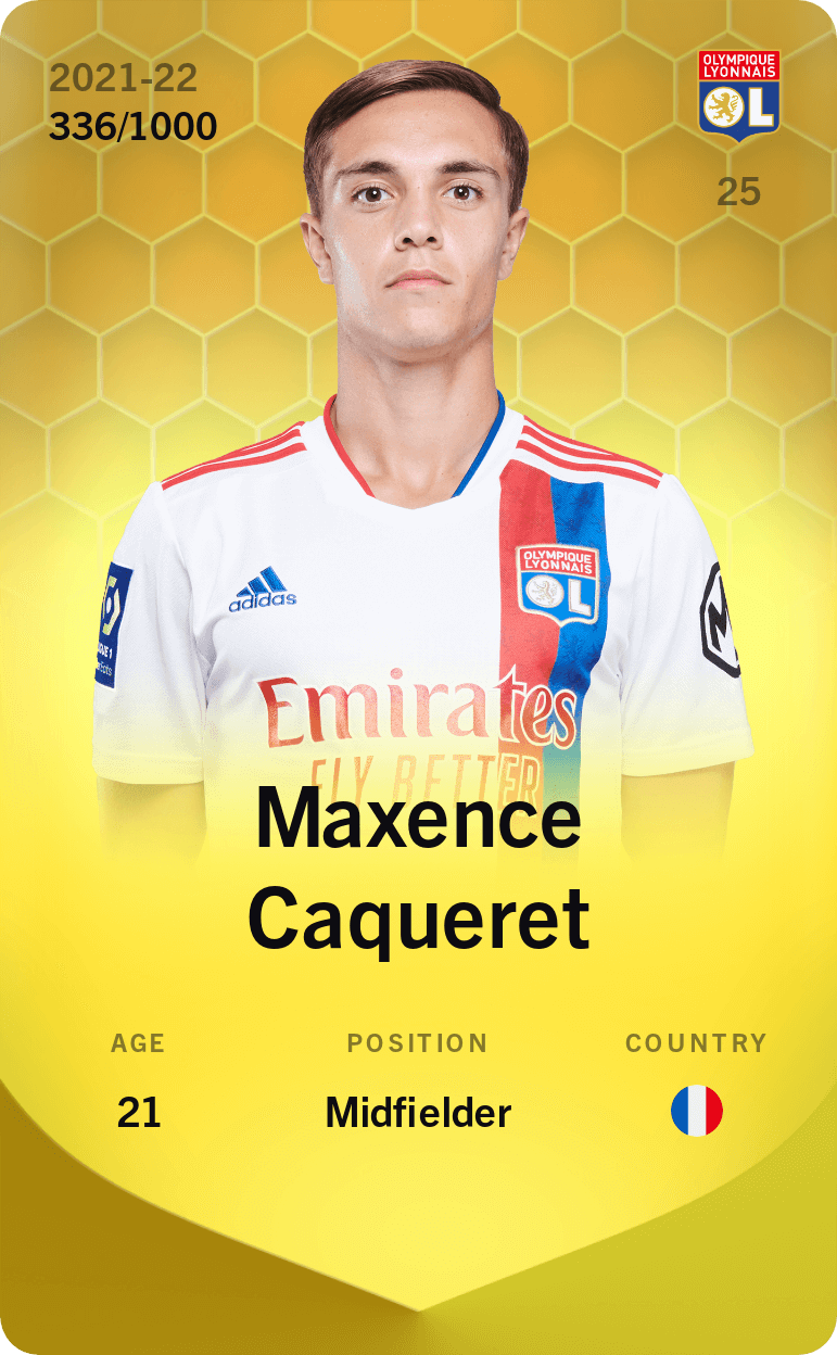 Maxence Caqueret 2021-22 • Limited 336/1000