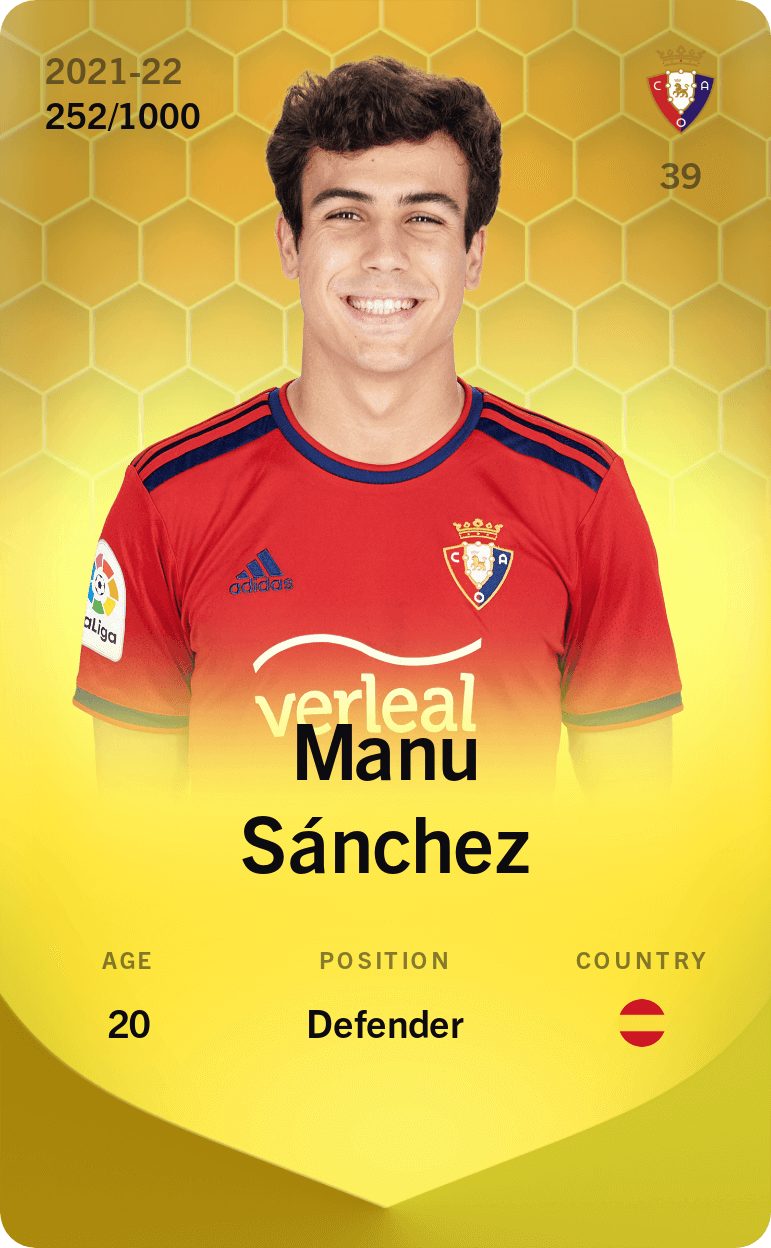 Manu Sánchez 2021-22 • Limited 252/1000